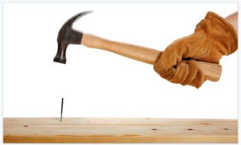 Energy and forces: when a hammer hits a nail, it exerts a contact force and transfers energy to the nail.