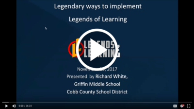 Link to the full video of Richard White's Legends of Learning test prep webinar.