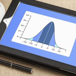 chart showing a bell curve