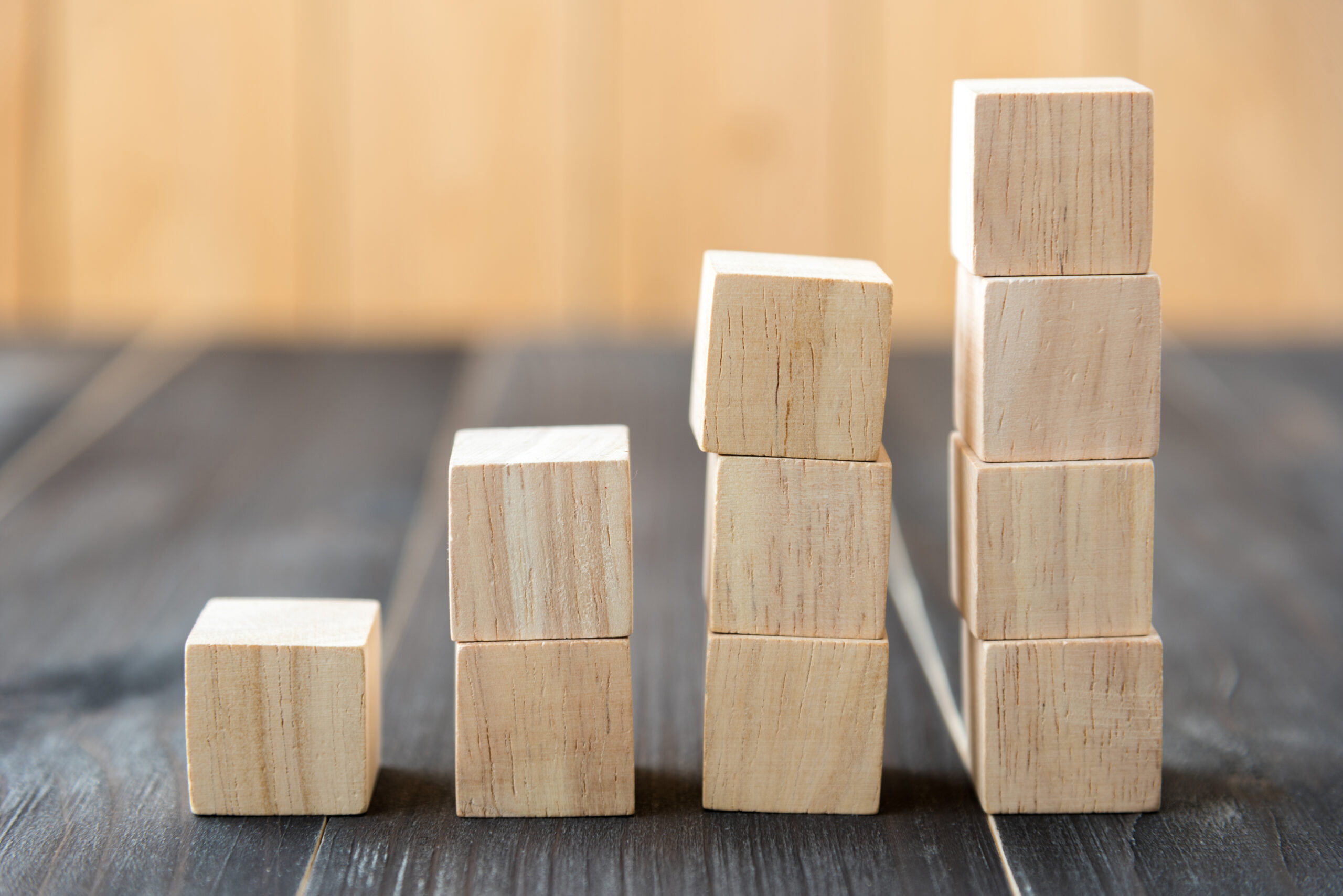 wooden blocks stacked