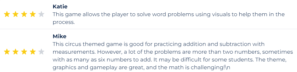 Clowning Around Problems Elementary Math Game Reviews