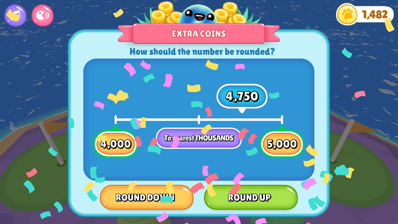 Rounding Island Elementary Math Education game