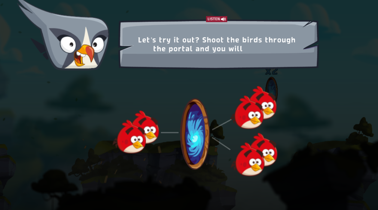 angry birds multiplication portal