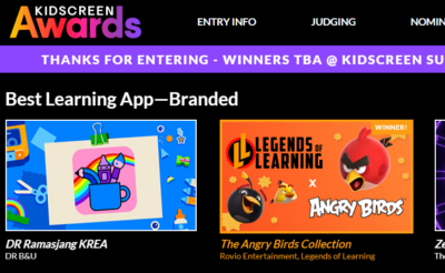 Kidscreen awards legends of learning